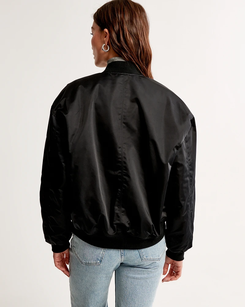 Nylon Bomber Jacket