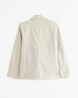 Linen-Blend Blazer