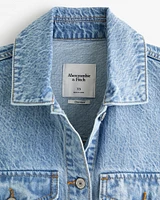 Drapey Denim Shirt Jacket