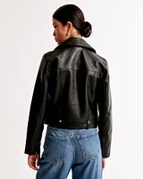 Vegan Leather Moto Jacket