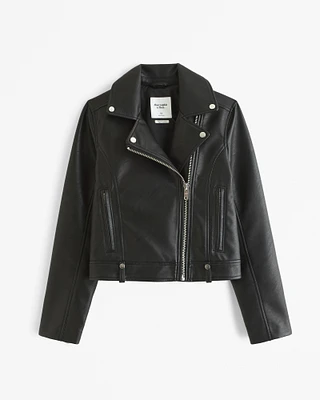 Vegan Leather Moto Jacket