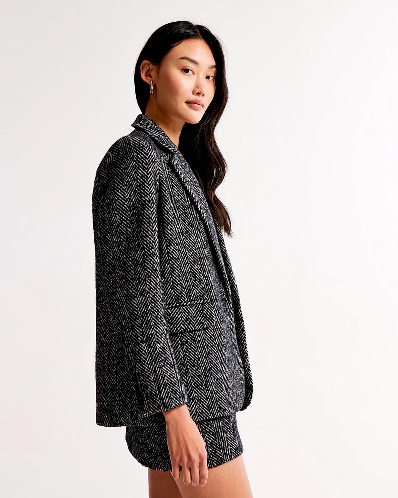 Wool-Blend Blazer