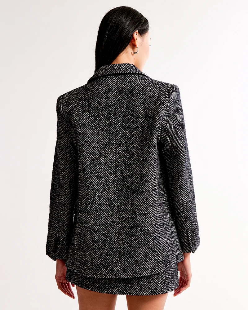 Wool-Blend Blazer