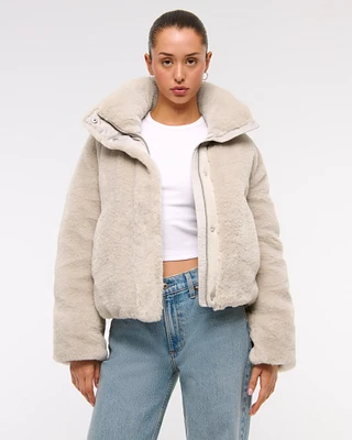 Faux Fur Puffer