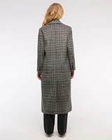 Wool-Blend Double-Breasted Coat