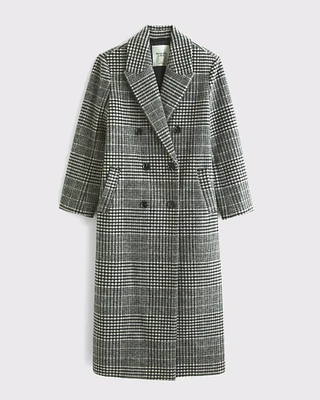 Wool-Blend Double-Breasted Coat