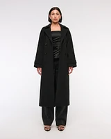 Wool-Blend Trench Coat