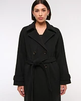 Wool-Blend Trench Coat