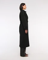 Wool-Blend Trench Coat