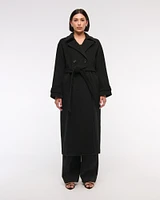 Wool-Blend Trench Coat