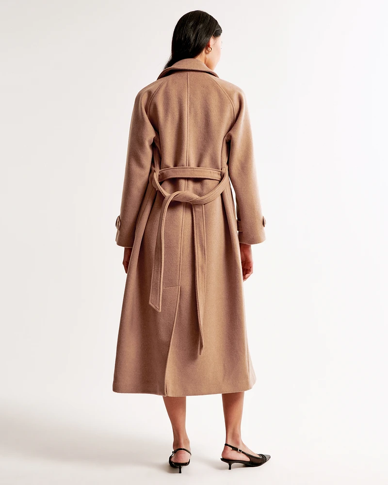 Wool-Blend Trench Coat