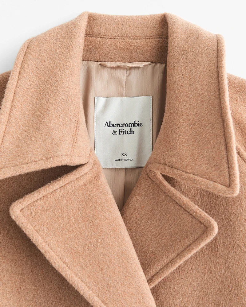 Wool-Blend Trench Coat