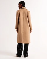 Wool-Blend Tailored Topcoat