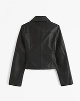 Vegan Leather Zip Jacket