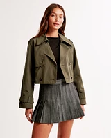 Cropped Trench Coat