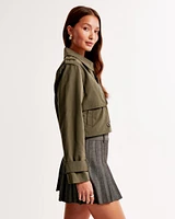 Cropped Trench Coat