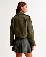 Cropped Trench Coat