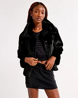 Short Faux Fur Coat