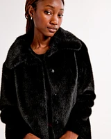 Short Faux Fur Coat