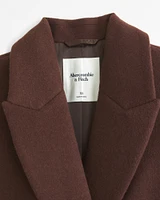 Wool-Blend Double-Breasted Coat