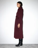 Belted Wool-Blend Coat