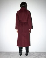 Belted Wool-Blend Coat