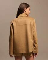 Faux Suede Jacket