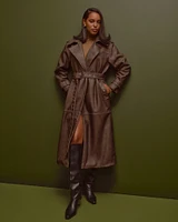 Vol. 28 Vegan Leather Trench Coat