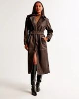 Vol. 28 Vegan Leather Trench Coat