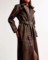 Vol. 28 Vegan Leather Trench Coat