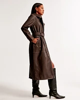 Vol. 28 Vegan Leather Trench Coat