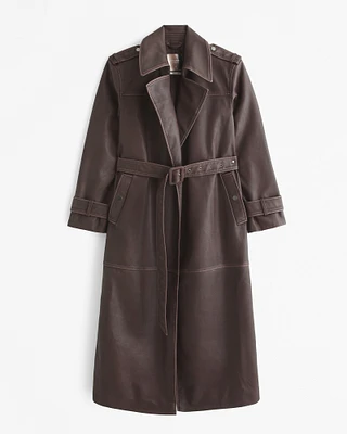 Vol. 28 Vegan Leather Trench Coat