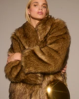 Full-Length Faux Fur Coat