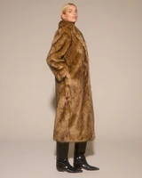 Full-Length Faux Fur Coat