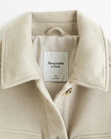 Wool-Blend Shirt Jacket