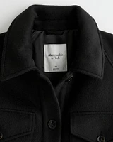 Wool-Blend Shirt Jacket