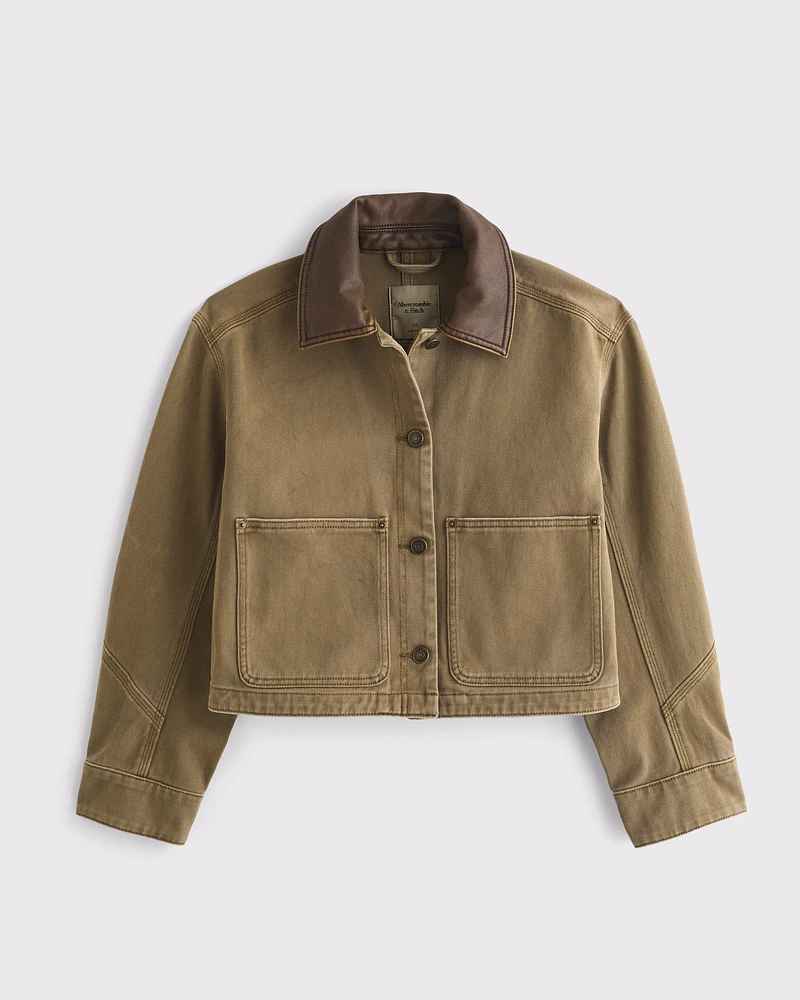 Short Twill Barn Jacket