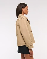 Relaxed Short Trench Coat