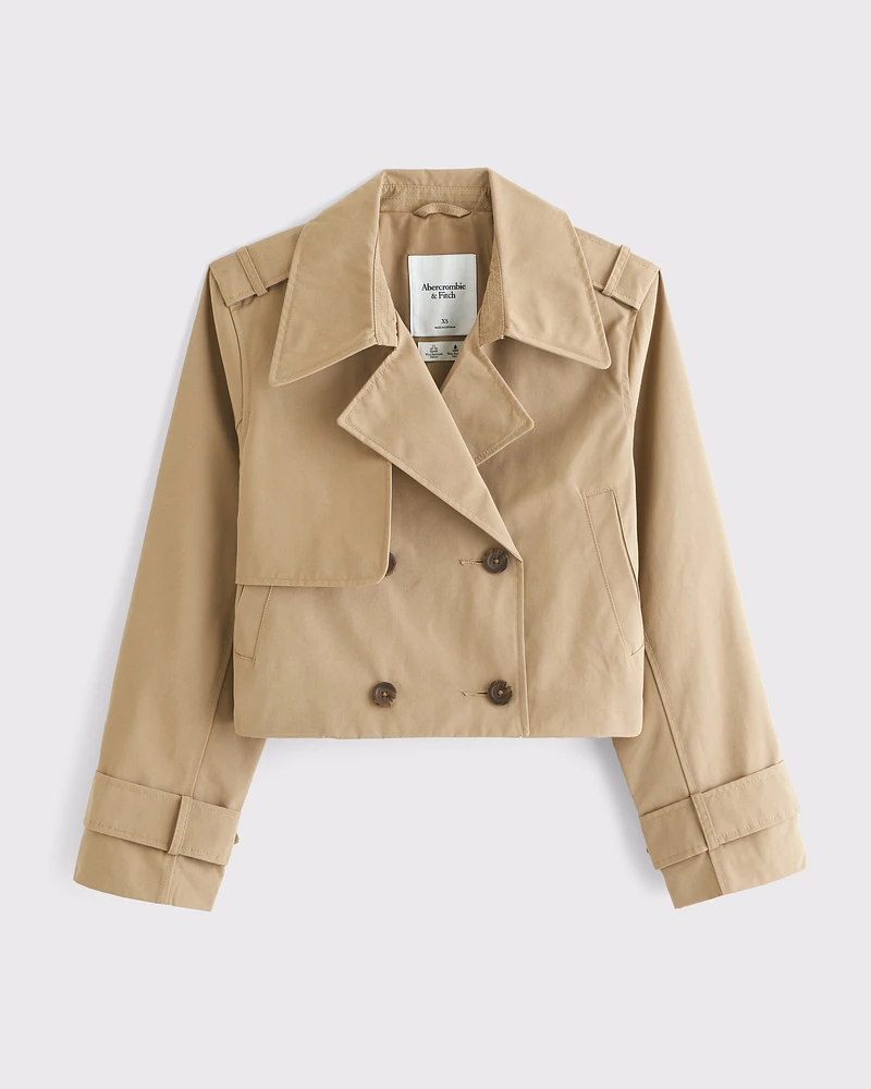 Relaxed Short Trench Coat