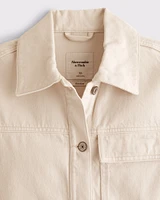 Denim Utility Shirt Jacket