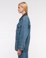 Denim Utility Shirt Jacket