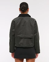 Short Waxed Chore Jacket