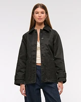 Waxed Belted Utility Jacket