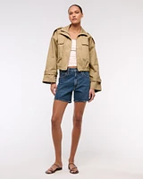 Lightweight Cinched Utility Jacket