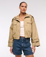 Lightweight Cinched Utility Jacket