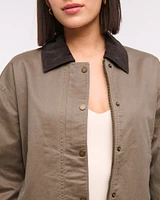 Mid-Length Waxed Barn Jacket