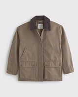 Mid-Length Waxed Barn Jacket