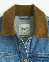 Denim Utility Shirt Jacket