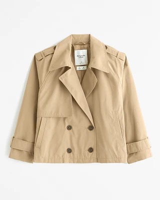 Relaxed Short Trench Coat