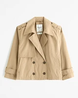 Relaxed Short Trench Coat